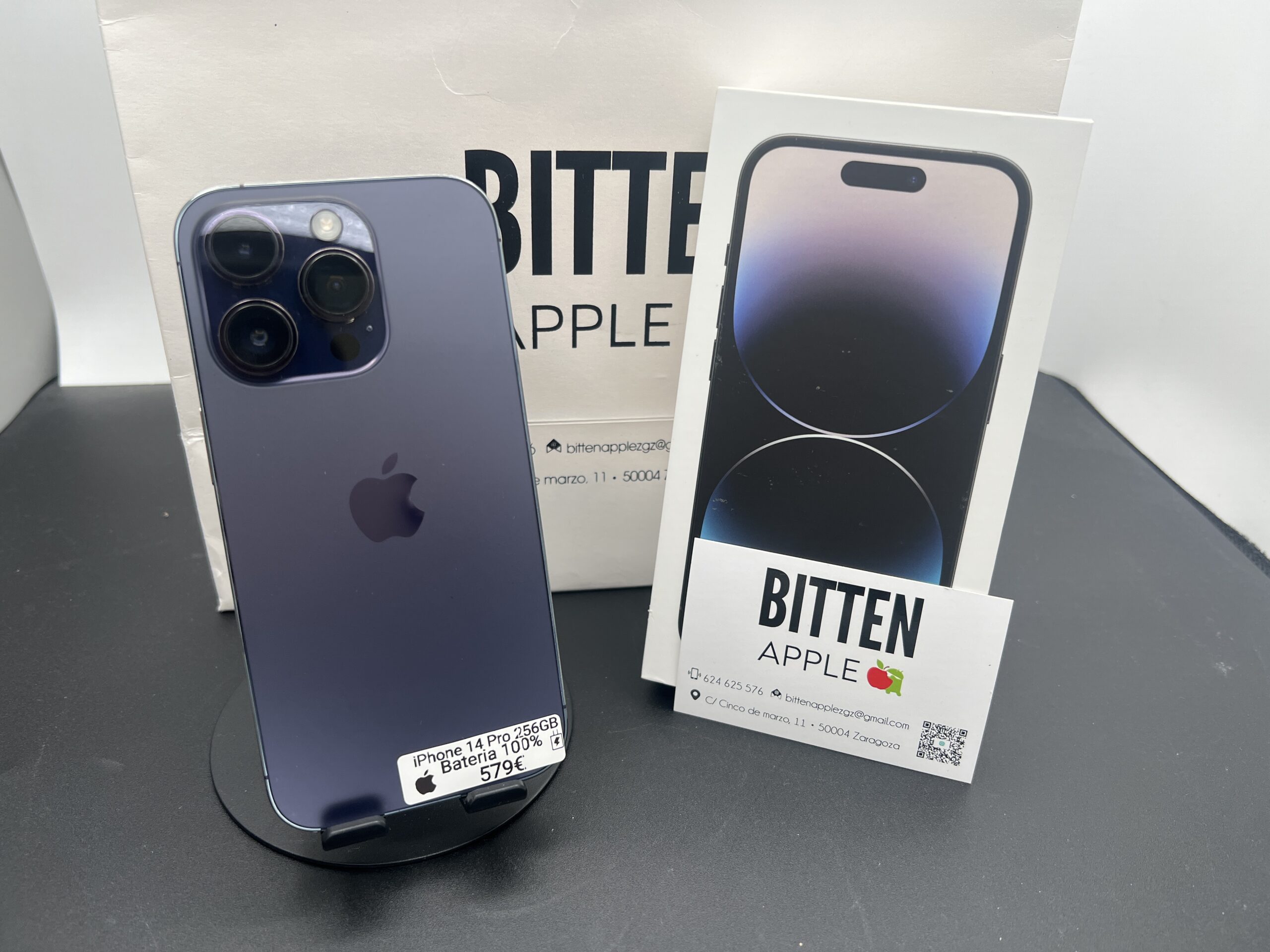 iPhone 14 Pro 256GB Deep Purple - Batería nueva 100%