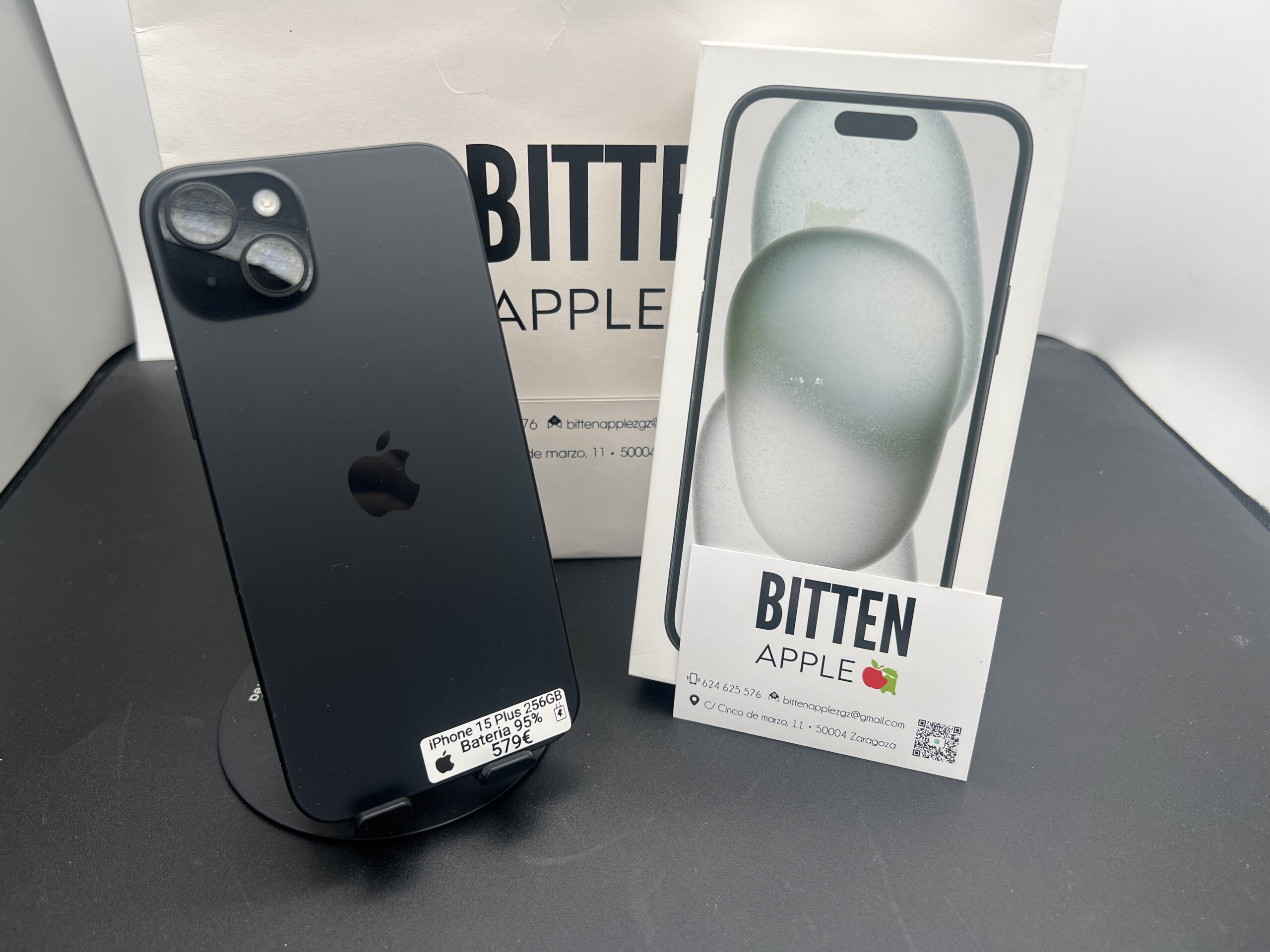 iPhone 15 Plus 256GB Black - Batería original 95%